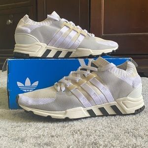 ADIDAS EQT support  white silver cream mens Size 9